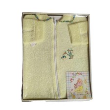 Vintage 80's Baby Kids 1 Piece Sleeper Flame Resistant Size Birth to 11 lbs NEW