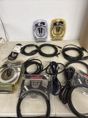 Livewire Wire Elite Mogami Gold. Instrument Cable Lot Some New