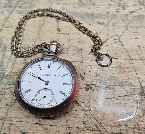 1888 Elgin National Watch Co Model 5 Pocket Watch 11J *READ*