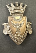 VV.UU. GUARDIA CITTA' VIGILE URBANO SUZZARA MANTOVA FREGIO DISTINTIVO STEMMA