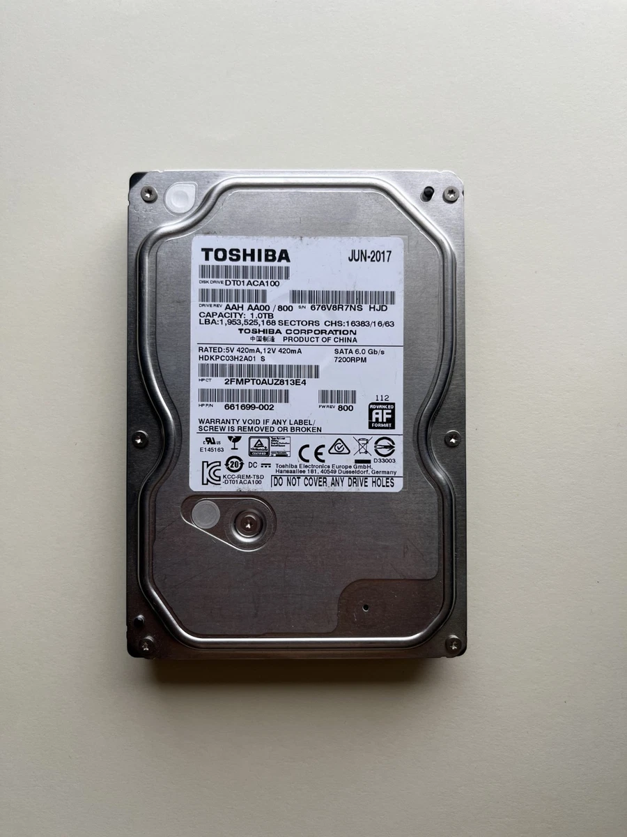 Toshiba 1 TB Internal Hard Disk Drives for sale | eBay