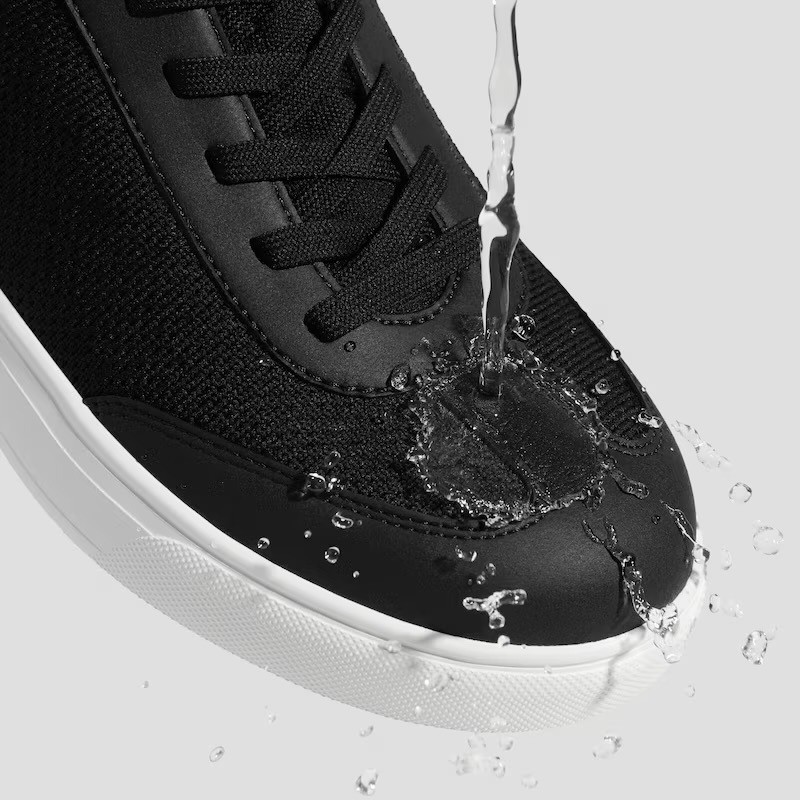 VIVAIA Women's Black Knit Sneakers Lace Up Comfort Walking Shoes US 6.5 EU 37 image 5