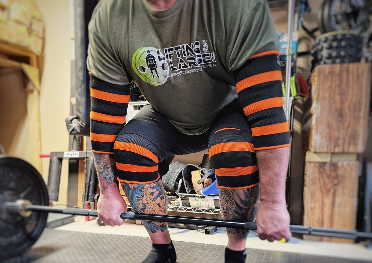 Orange Crusher ply Powerlifting Knee or Elbow Sleeves