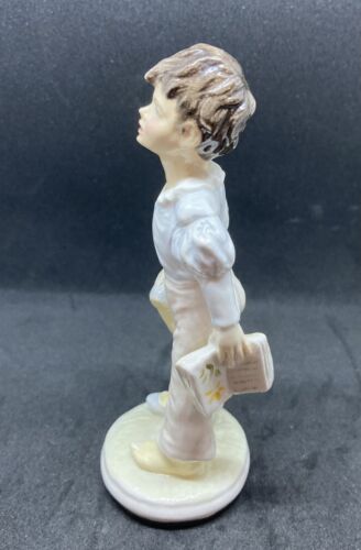 Renaissance Bone China Junge Figur Kind Studien England signiert John 4,75" Vintage - Bild 11 von 11