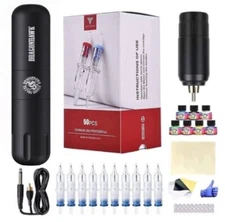 Dragonhawk Tattoo Pen Kit Wireless Battery Power Supply 50PcsTattoo Cartridges
