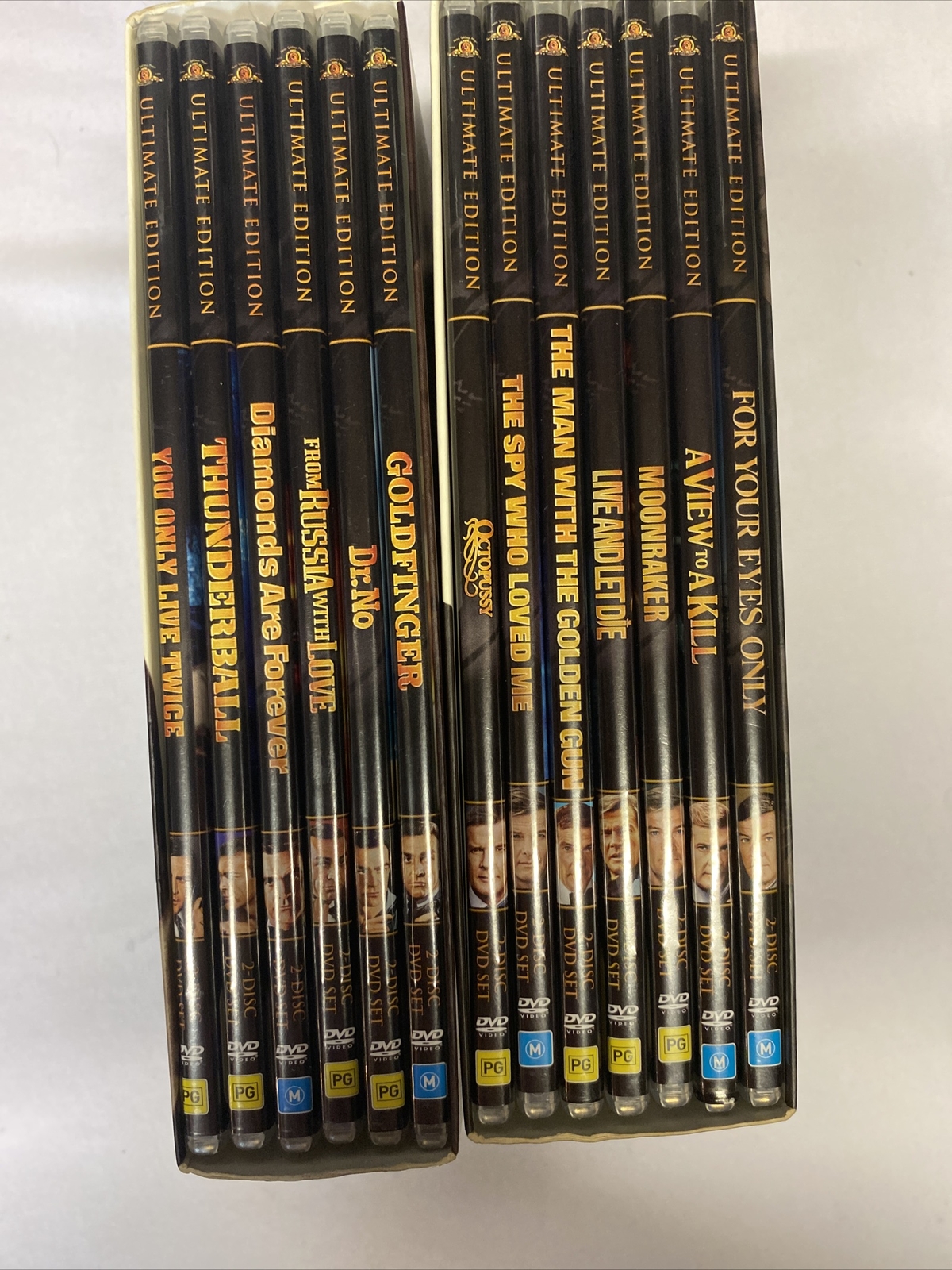 Sean Connery 6 Movie Box Set & Roger Moore 7 Movie Set Ultimate 007