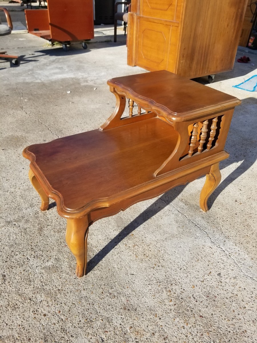 １*s様 ★US Vintage 50s Step Table Vintage Cushman Salem Step Table No. 5208 End Table Vintage