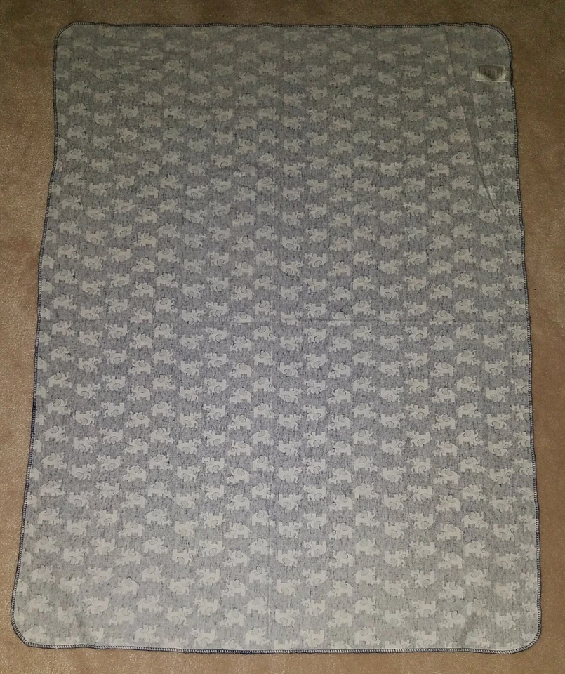 Manta de recepción Koala bebé azul blanco elefantes Lovey seguridad 100 % algodón Foto 4 de 4