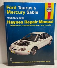 Repair Manual 36075 Haynes Ford Taurus & Mercury Sable 1996 - 2005 -G