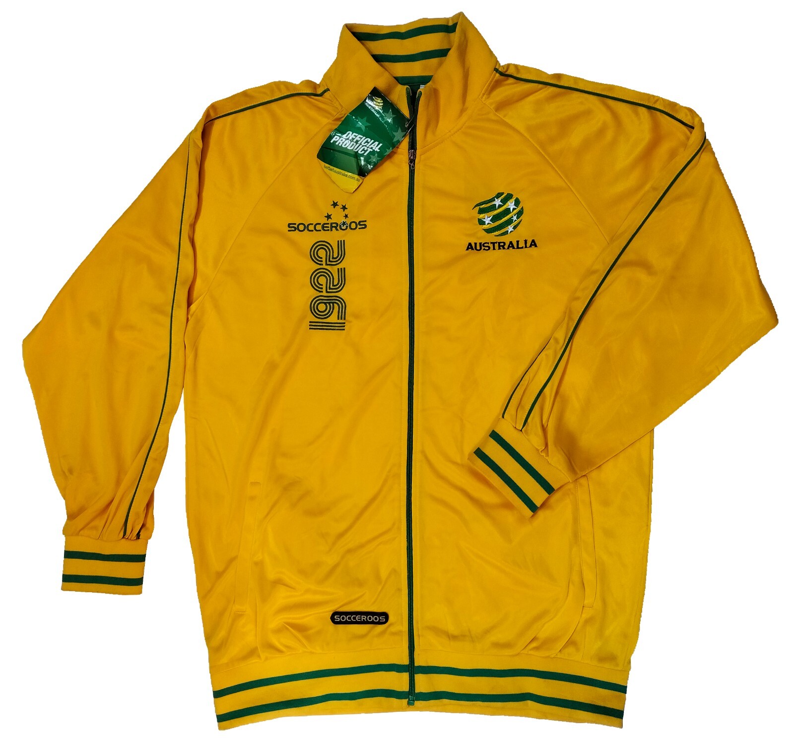 Australia Socceroos Track Jacket Men's Yellow Sports … Gem