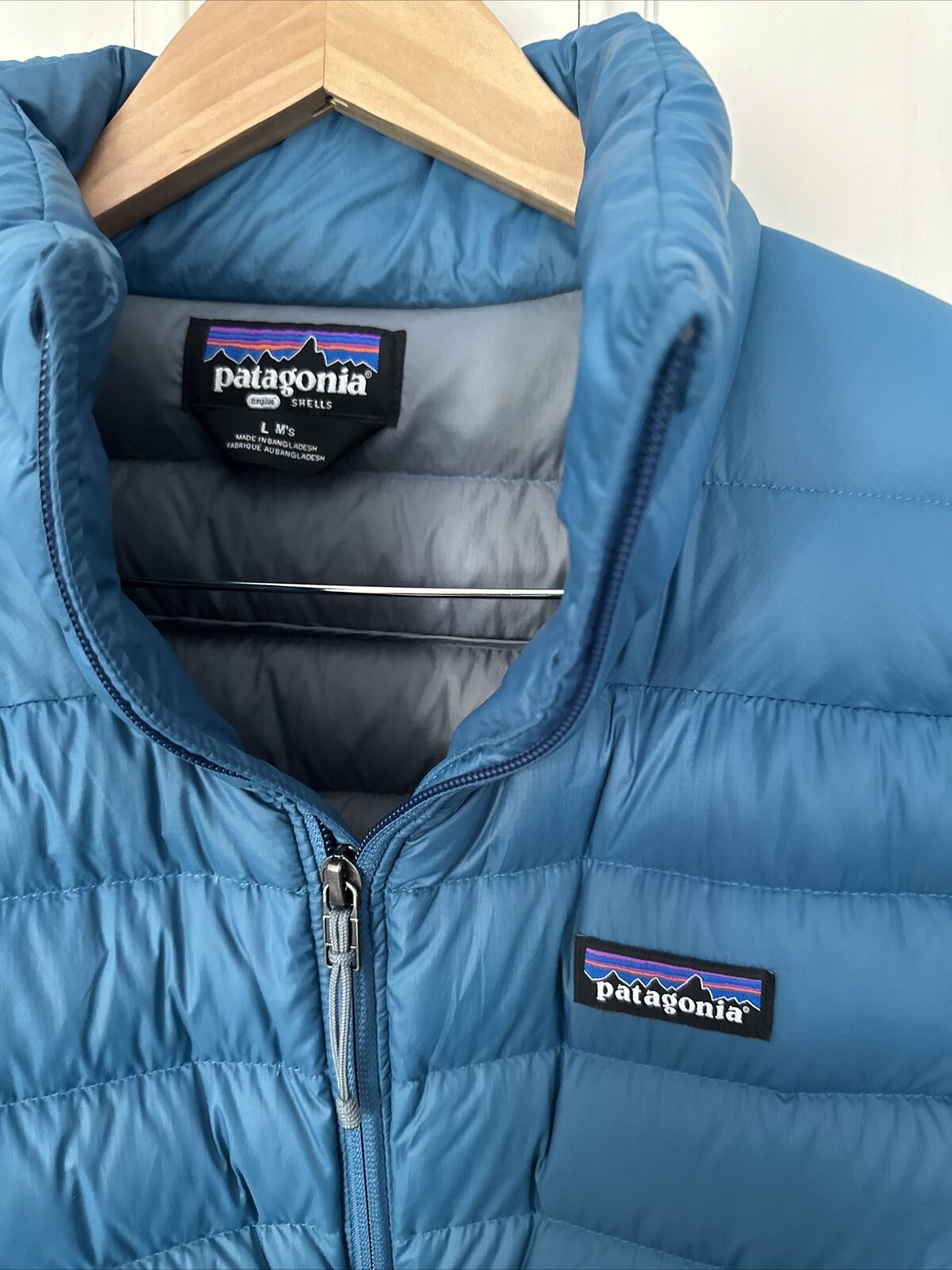 Patagonia Down Sweater Men’s Jacket Wavy Blue Lar… - image 2