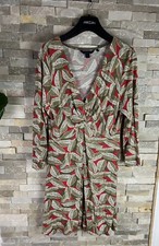 Boden Women’s Size 12 Floral Leaf Print Dress 