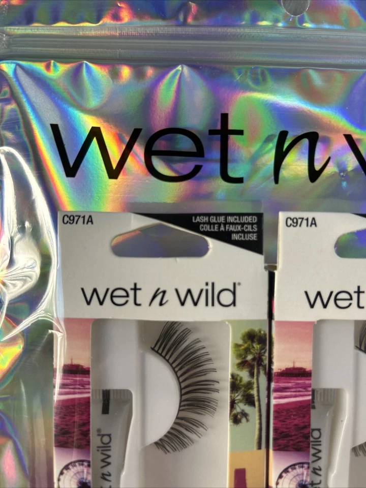 Paquete de 2 pestañas postizas y pegamento Wet n Wild - TRITURACIÓN DE LA FRANJA Foto 3 de 4