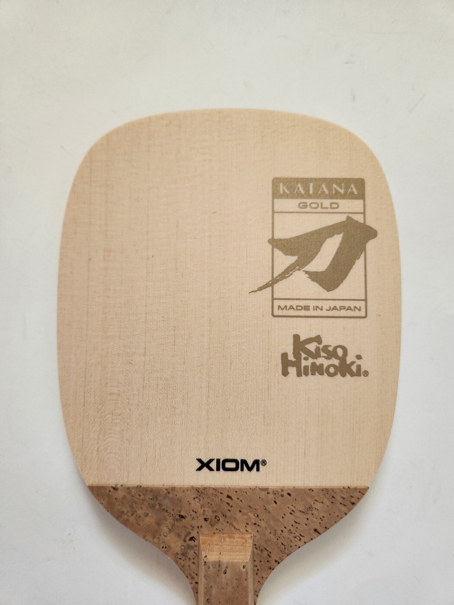 XIOM Table Tennis Racket Katana Gold Penhold Paddle Ping Pong