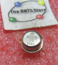 MC1733CG Motorola Video Amplifier IC Metal Can MC1733 - Used Formed Qty 1