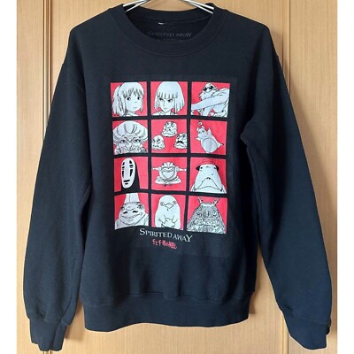 Studio Ghibli Spirited Away Sweatshirt S Size Sen Chihiro Haku No Face  Excellent