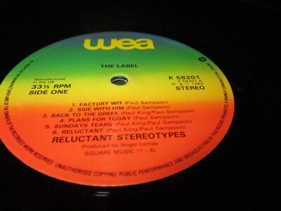 Reluctant Stereotypes The Label レコード 1980 RELUCTANT STEREOTYPES The Label UK LP WEA K 58201