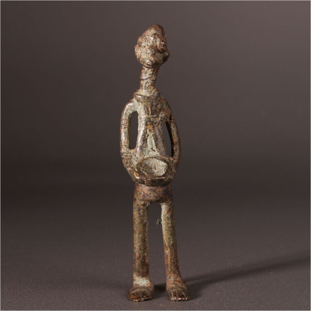 12267 Dogon Statua IN Bronzo Mali Verlorenen Forma
