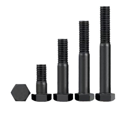 M6 M8 M10-M24 Black Hexagon Bolts Hex Head Screws Half Thread 12.9 Alloy Steel - Picture 4 of 4