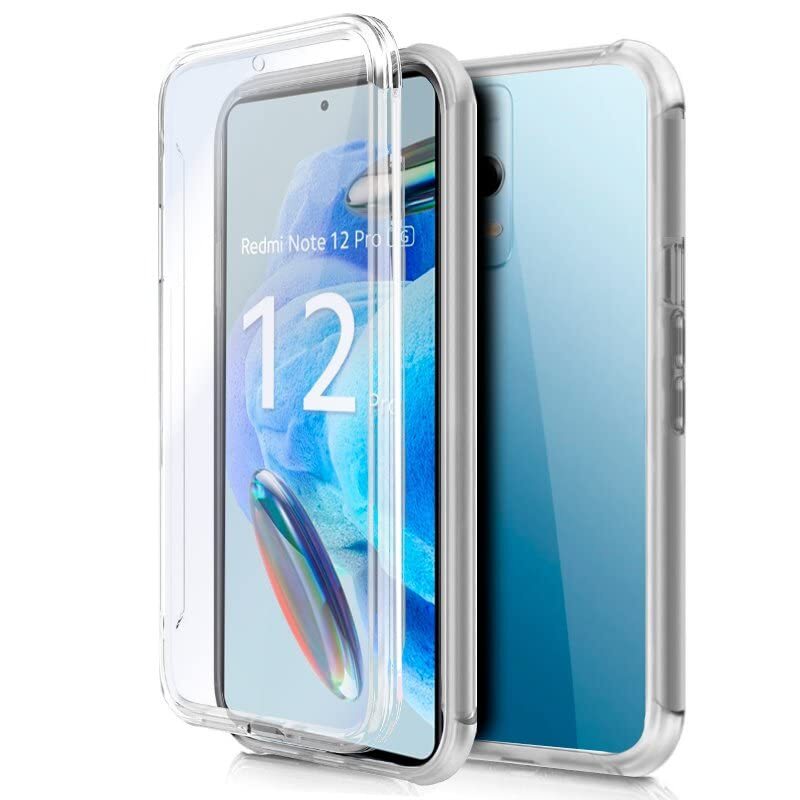 Cool 3D Silicone Case for Xiaomi Redmi Note 12 Pro 5G (Transparent Front + Back)