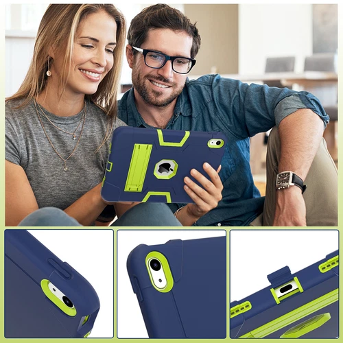 For iPad 9th 8th 7th Gen 10.2 Shockproof Heavy Duty Hard Rubber Cover Stand Case - Picture 30 of 122