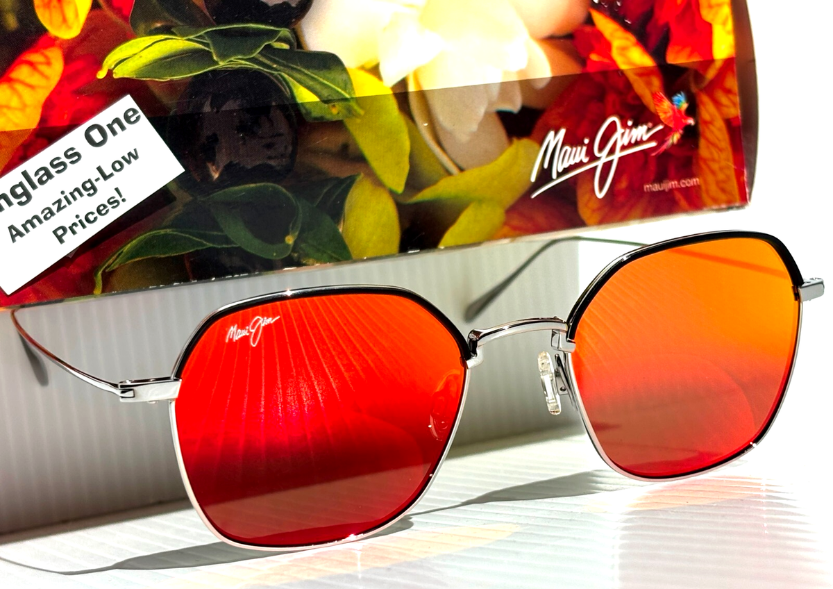 NEW Maui Jim MOON DOGGY Gunmetal POLARIZED Hawaii Lava Lens