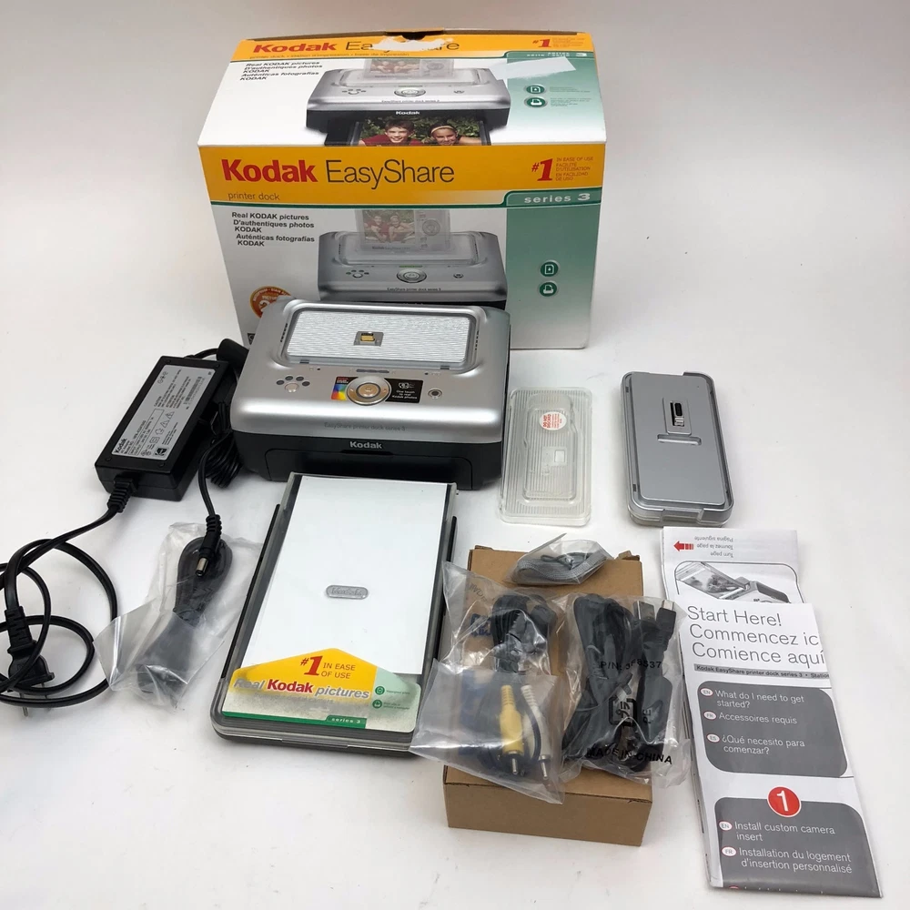 Kodak Easyshare Photo Printer Dock Series 3 Bundle for Parts or Repair