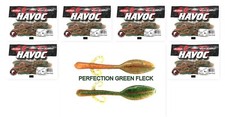 (6) Unopened Bags Berkley Havoc 5" Skeet Reece Wide Load Perfection Green Fleck