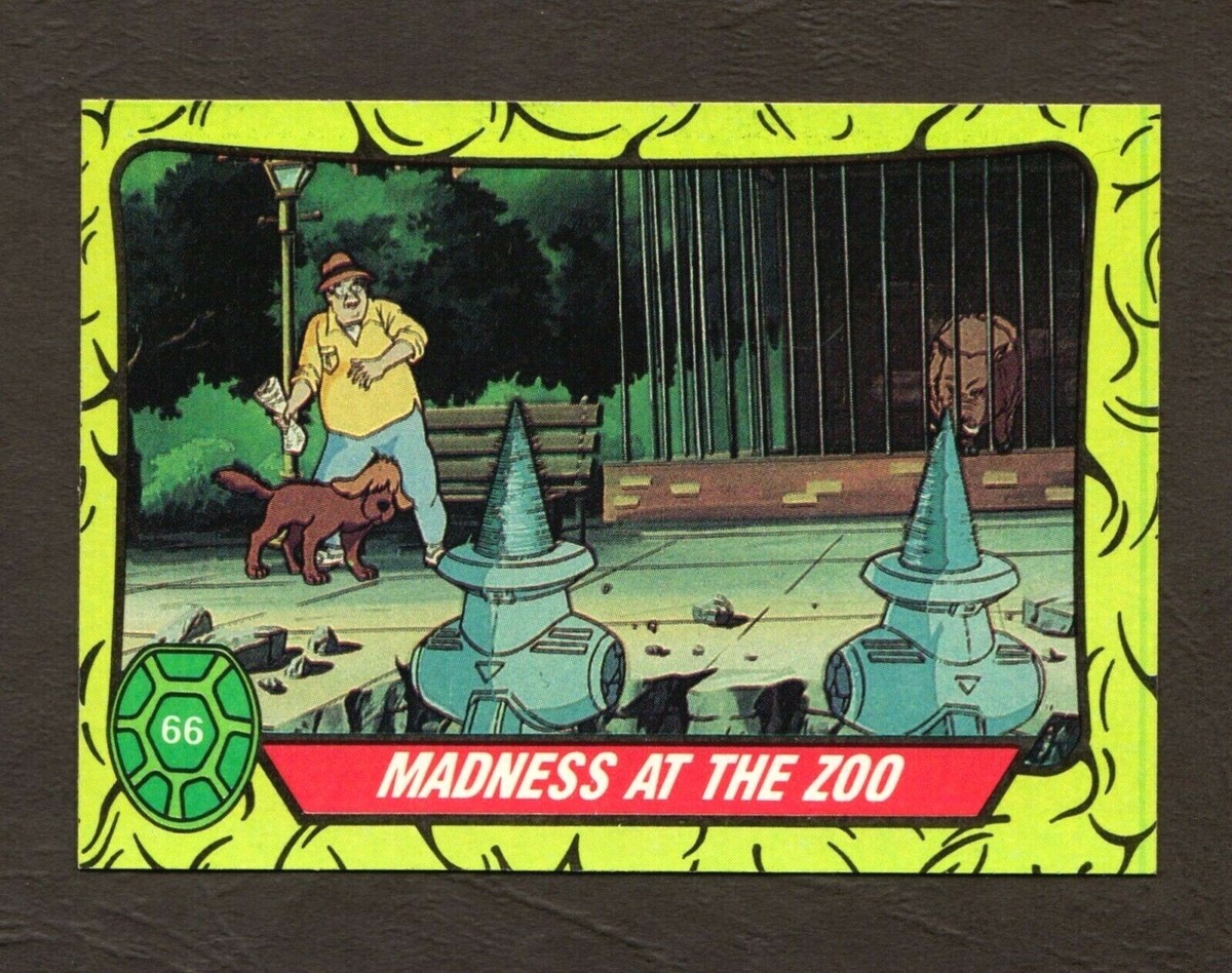 1989 Topps Teenage Mutant Ninja Turtles Card #66 - Madness at the