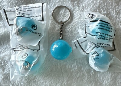 5 Tupperware Mini Onion Keeper Blue Keychains New!