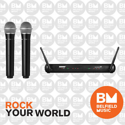 Shure SVX Dual Wireless Microphone System 2x PG28 Mic Vocal Shure SVX Dual Wireless Microphone System 2x PG28 Mic Vocal