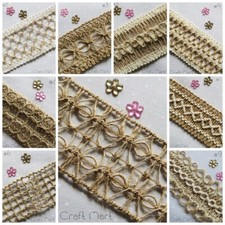 Natural Hessian Twine Ribbon Rustic Lace Wedding Craft Trim Card Making Jute DIY