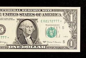 UNC 2017 Federal Reserve Star Notes United States Richmond $1 Dollar Cash 7’s