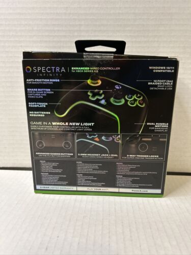 PowerA Spectra Infinity erweiterter kabelgebundener Controller für Xbox Series X - schwarz - 1 - Bild 2 von 5