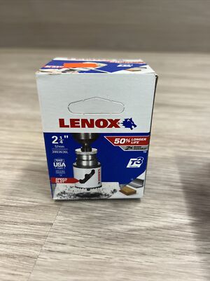 LENOX T3 UA K36L Hole Saw - 2 1/4 Inch (57mm) Clam Pack, High-Speed Steel Hole Cutter For Metal, Wood, Plastic