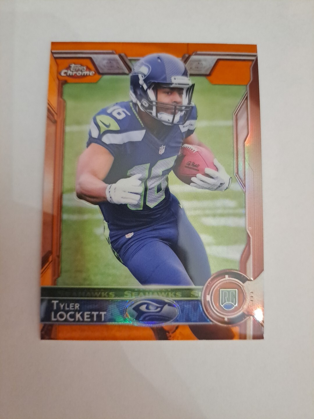 Tyler Lockett 2015 Topps Chrome Rookie Orange Refractor RC 178 Seattle Seahawks