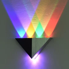 Up/Down 5W Triangle LED Wall Sconce Lamp Fixture Surface Mounted Light Bedroom