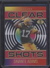 Davante Adams 2021 Panini Illusions Clear Shots Pink #/399 Green Bay Packers