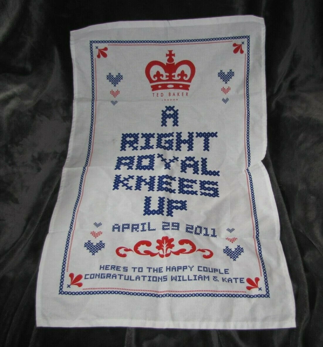 Ted Baker London Royal Tea Towel Right Royal Knees Up Lmtd Edition