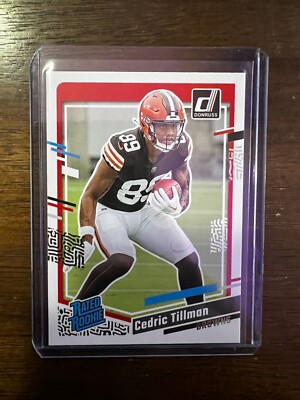 2023 Panini Donruss Football Rated Rookie Cedric Tillman #321