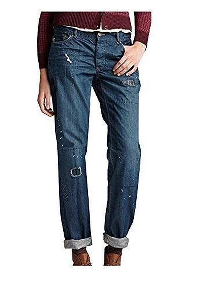 Jeans Boyfriend Damen Kurzgröße von Eddie Bauer - Vintage NEU - Bild 1 von 1