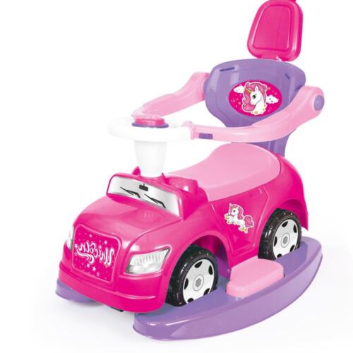 Coche escalonado Dolu unicornio 4 en 1 niños niñas juguete para caminar y montar rosa 1 año - Imagen 2 de 4