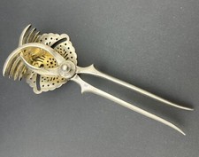 Christofle Antique Silver Plated Citrus Hand Press or Lemon Squeezer, 1920's