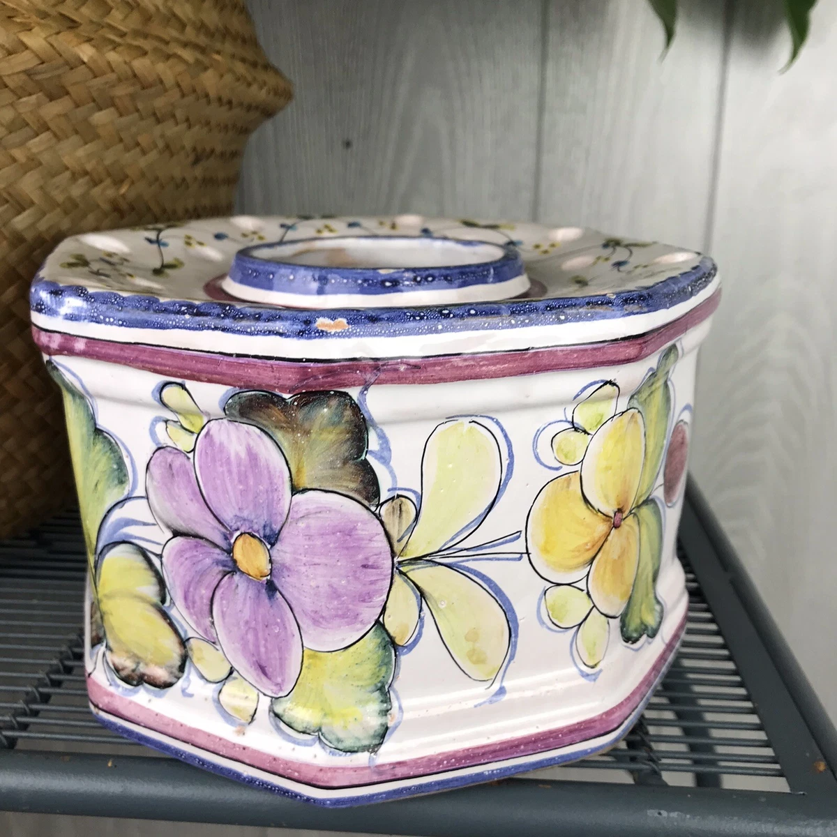 八边形陶瓷花瓶| eBay
