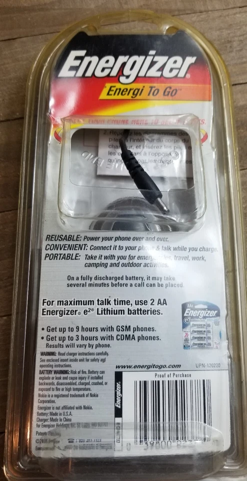 Cargador de teléfono celular Nokia energizador instantáneo con baterías NUEVO Treo Foto 2 de 4