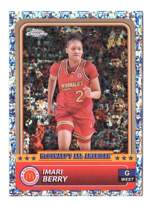 Imari Berry 2024 Topps Chrome McDonalds All American #13 McFlurry Refractor