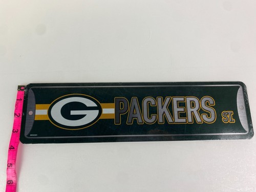 Green Bay Packers St. 4" x 15" Metal Street Sign - Picture 3 of 4
