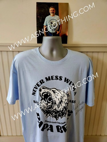 Autogramm T-Shirt (mit Foto) von David Lester Straight - Papa Bear
