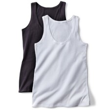2-12 Packs Plain 100% Cotton Vests For Men's Sleeveless Fitted Vest Summer Wear