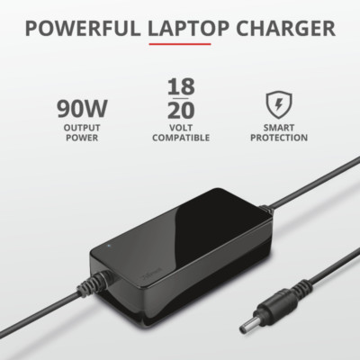 Trust 90W Laptop Ladegerät für HP PC Laptop Computer Netzteil